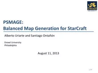 PSMAGE: Balanced Map Generation for StarCraft