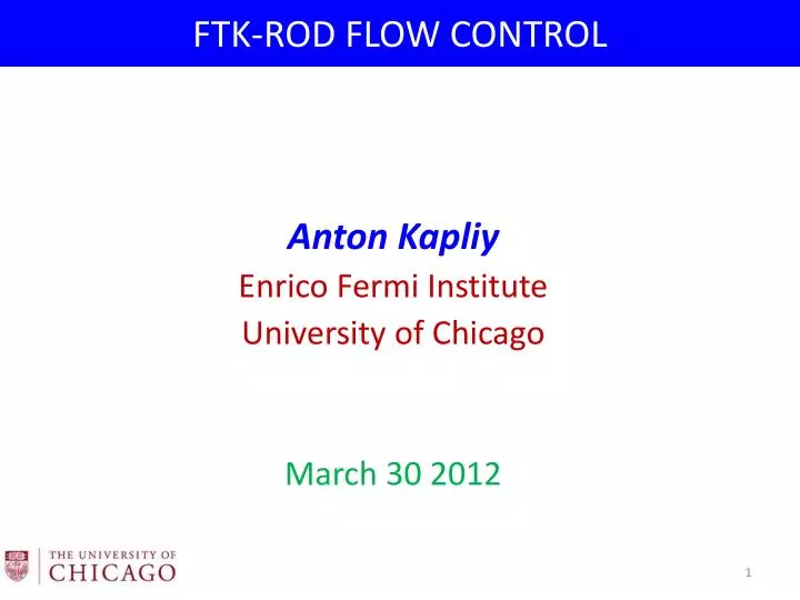 ftk rod flow control