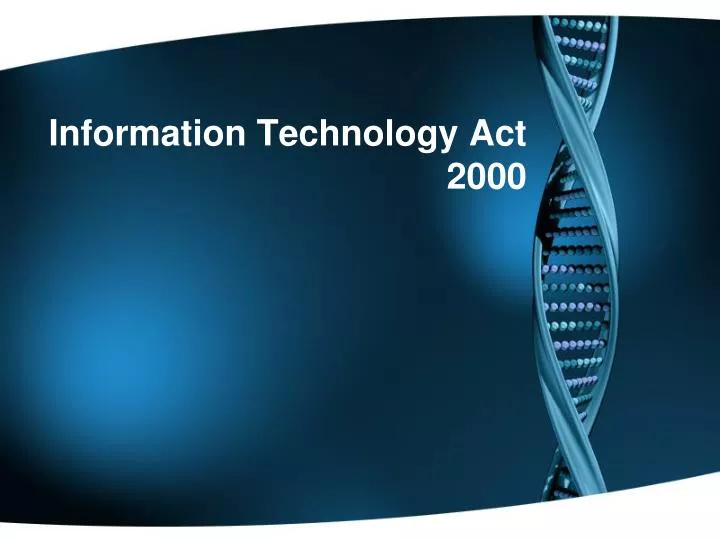 information technology act 2000