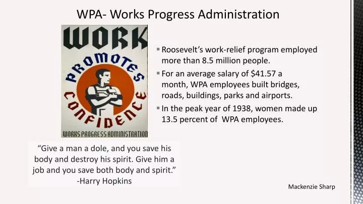 wpa works progress administration