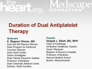 Duration of Dual Antiplatelet Therapy