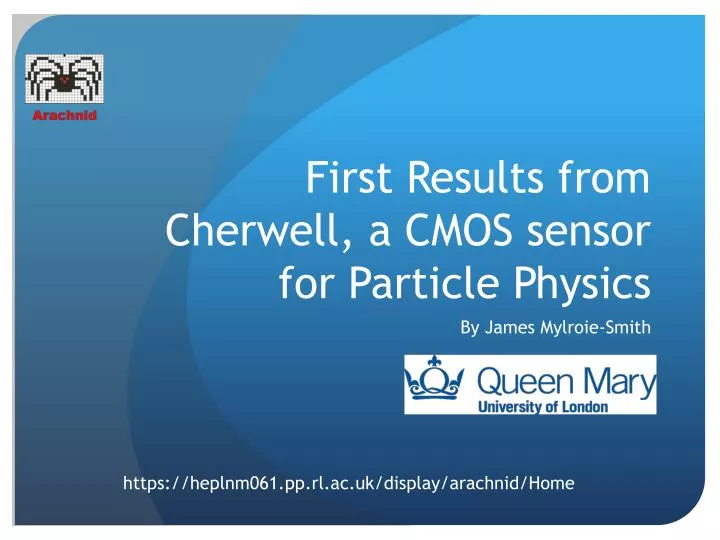 first results from cherwell a cmos sensor for particle physics