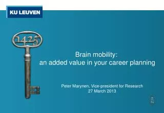 Brain mobility : an added value in your career planning