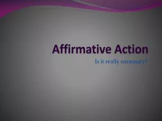 affirmative action