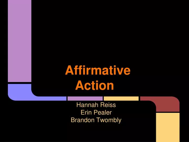 affirmative action