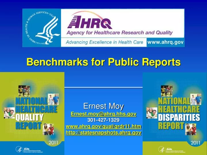 benchmarks for public reports