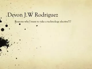 Devon J.W Rodriguez