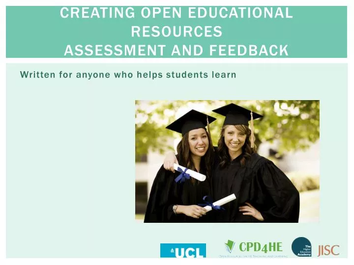 creating open educational resources assessment and feedback
