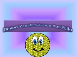 Devon Yousif Science Portfolio