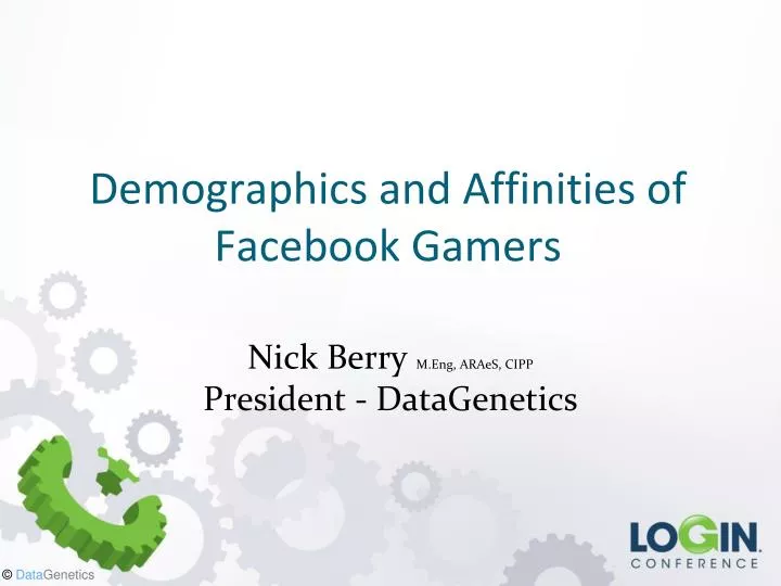 demographics and affinities of facebook gamers
