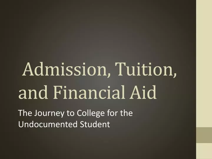 admission tuition and financial aid