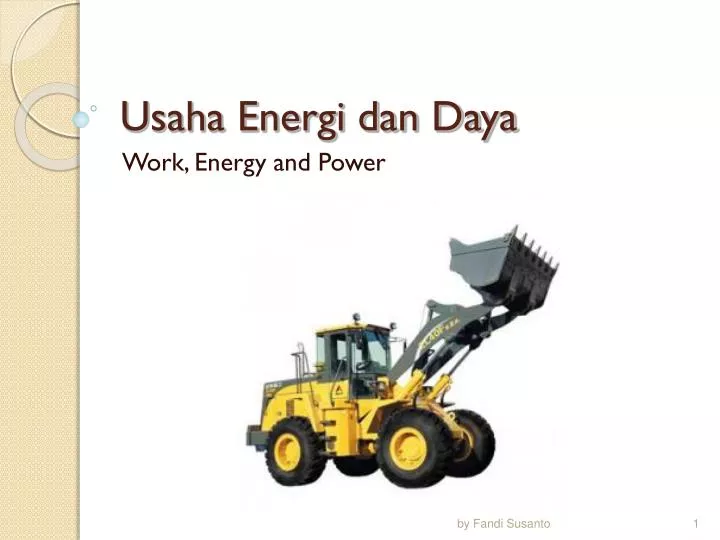 usaha energi dan daya