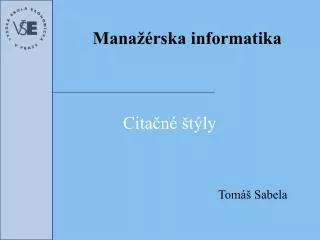 mana rska informatika