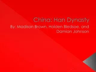 China: Han Dynasty