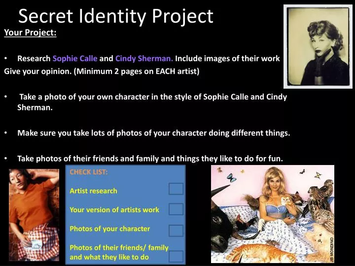 secret identity project