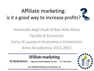 Affiliate marketing: is it a good way to increase profits ?