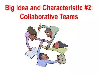 Big Idea and Characteristic #2: Collaborative Teams