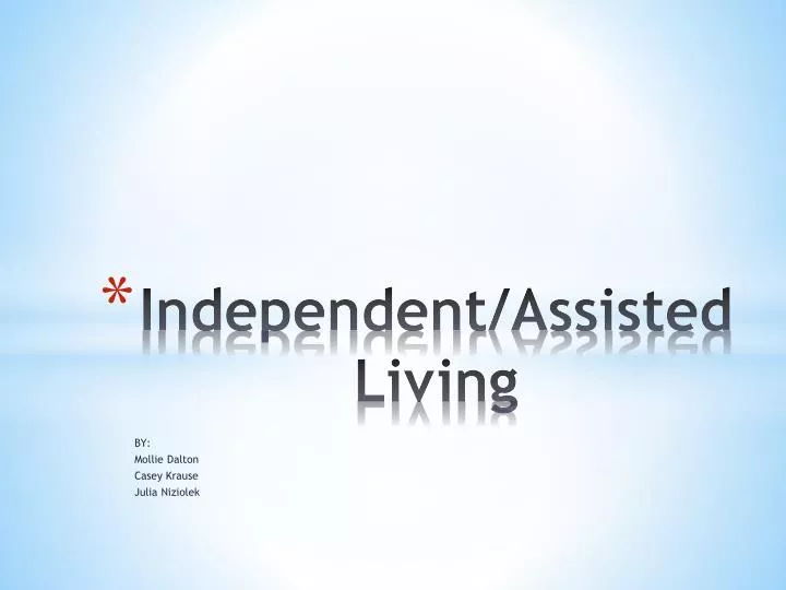independent assisted living