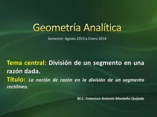 geometr a anal tica