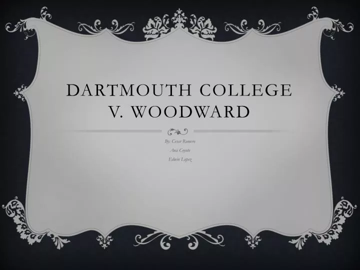 dartmouth college v woodward