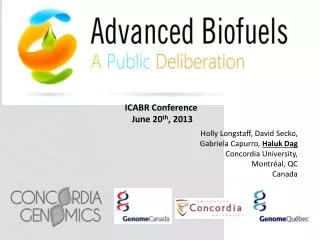 ICABR Conference June 20 th , 2013