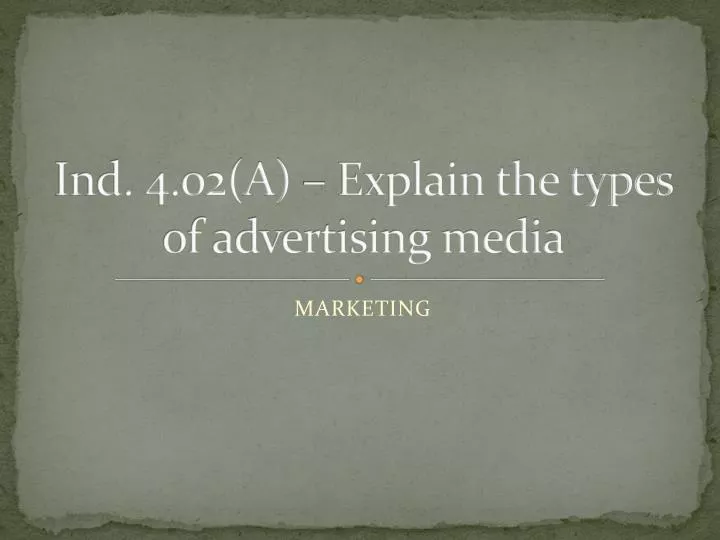 ind 4 02 a explain the types of advertising media