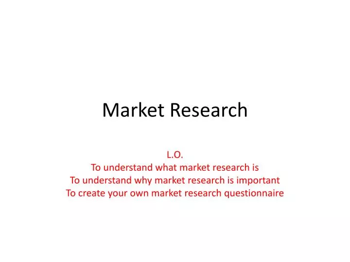 market research