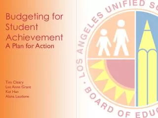 Budgeting for Student Achievement