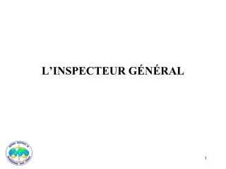 l inspecteur g n ral