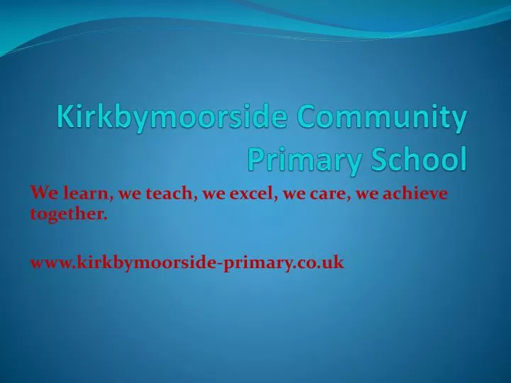 kirkbymoorside community primary school