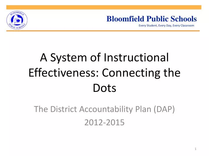 a system of instructional effectiveness connecting the dots