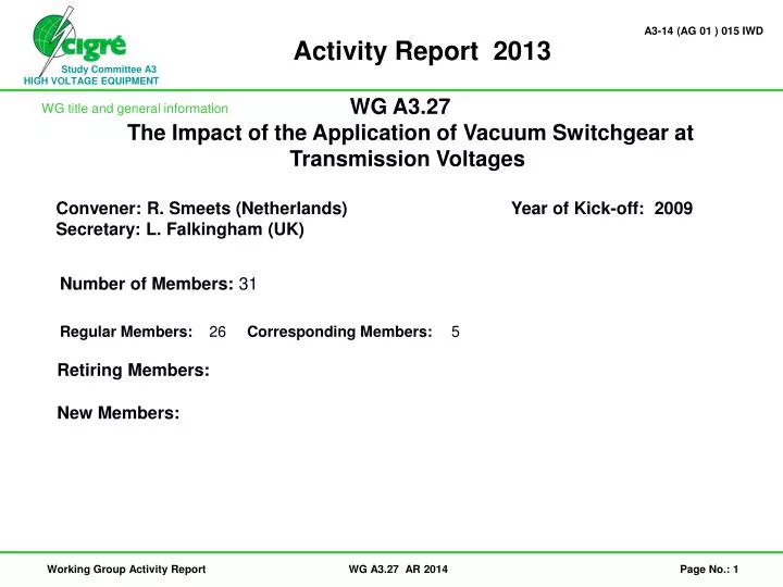 activity report 2013