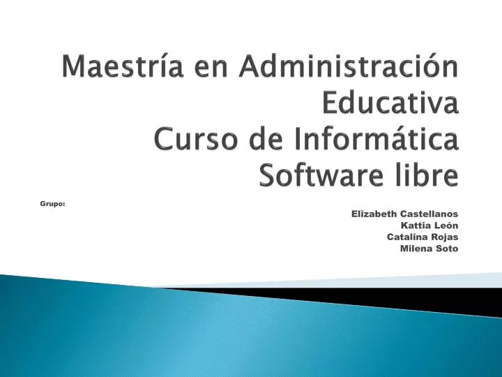 maestr a en administraci n educativa curso de inform tica software libre