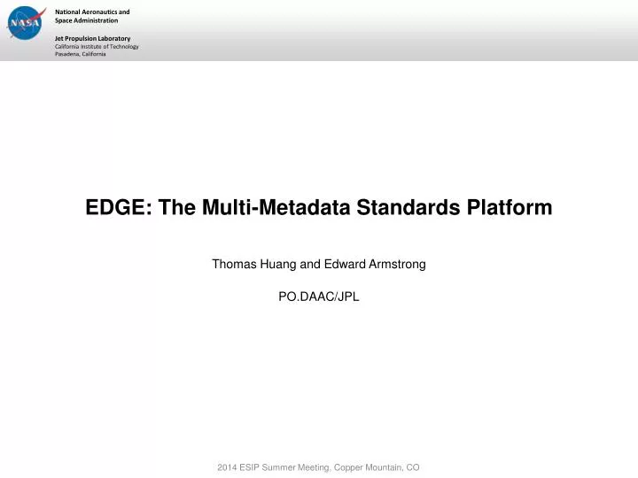 edge the multi metadata standards platform