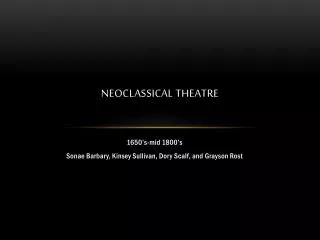 NeoclassicAL Theatre