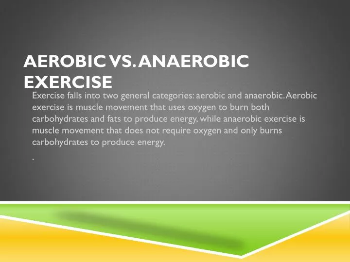 aerobic vs anaerobic exercise