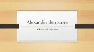 alexander den store