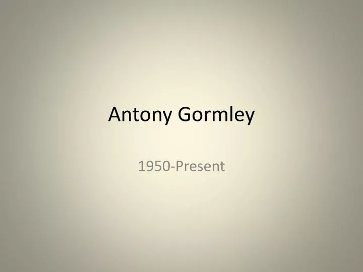 antony gormley