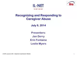 Recognizing and Responding to Caregiver Abuse