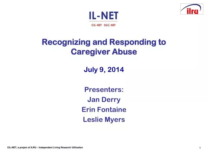 recognizing and responding to caregiver abuse
