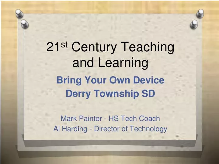 21 st century teaching and learning