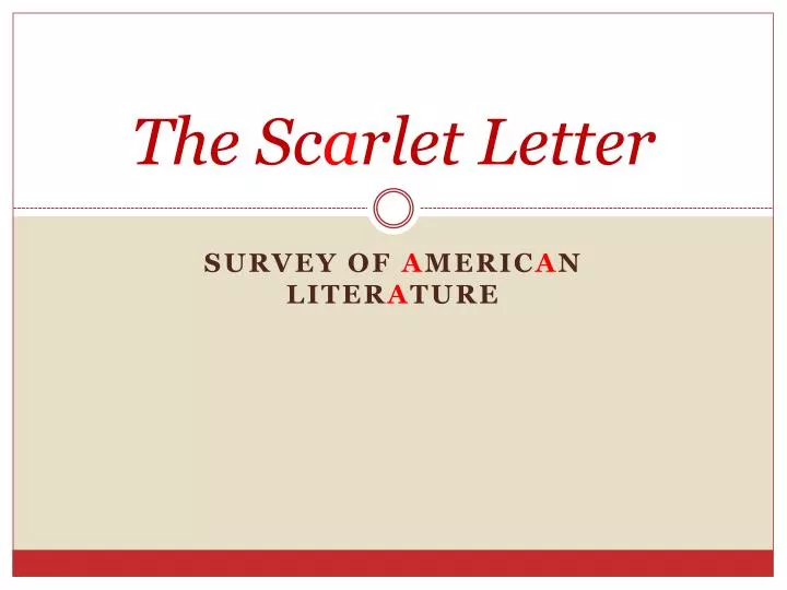 the sc a rlet letter