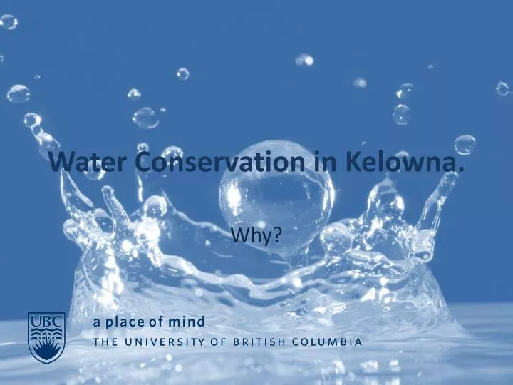 water conservation in kelowna