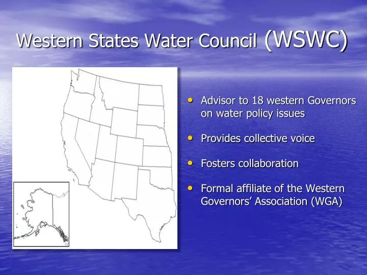 western states water council wswc