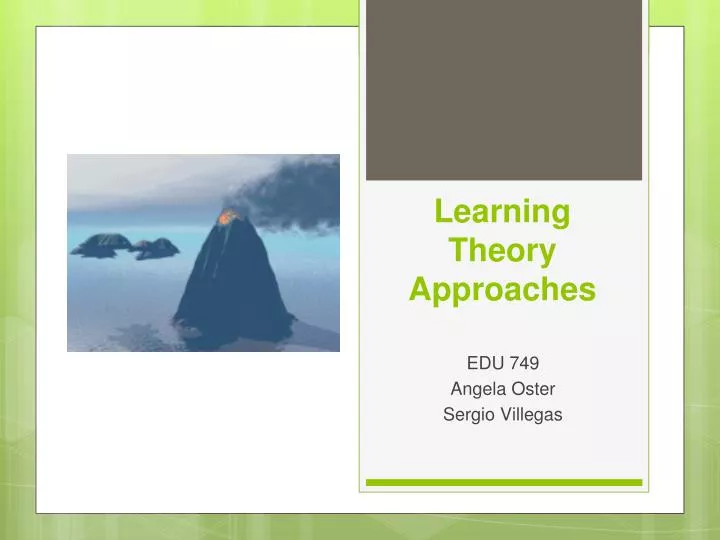 learning theory approaches