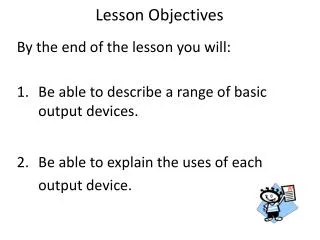 Lesson Objectives