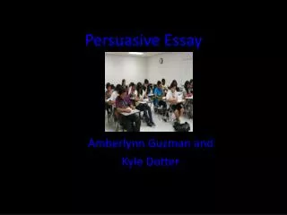 Persuasive Essay