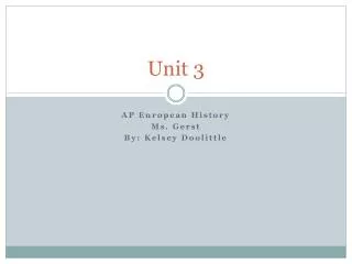 unit 3
