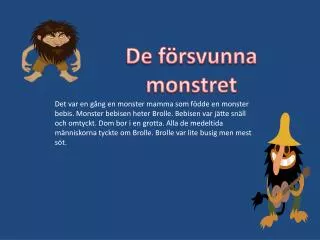 De försvunna monstret