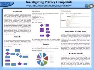 Investigating Privacy Complaints